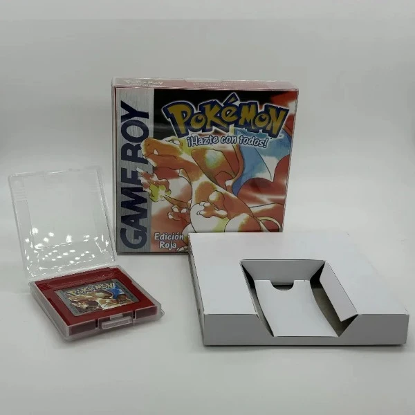 Pokemon Series Blue Crystal Gold Green Red Silver Yellow ESP Version GBC Game in Box for 16 Bit Video Game Cartridge No Manual
