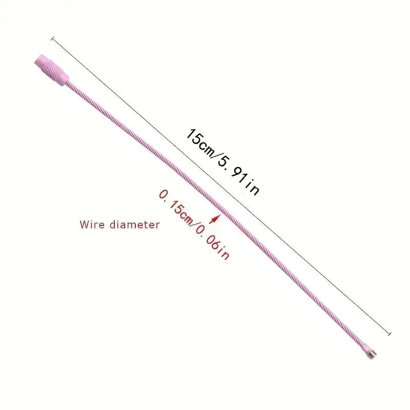 10 Stück bunte Gepäckanhänger-Clips aus Edelstahldraht, langlebig und einfach zu installieren, perfekt für Reisen und den täglichen Gebrauch