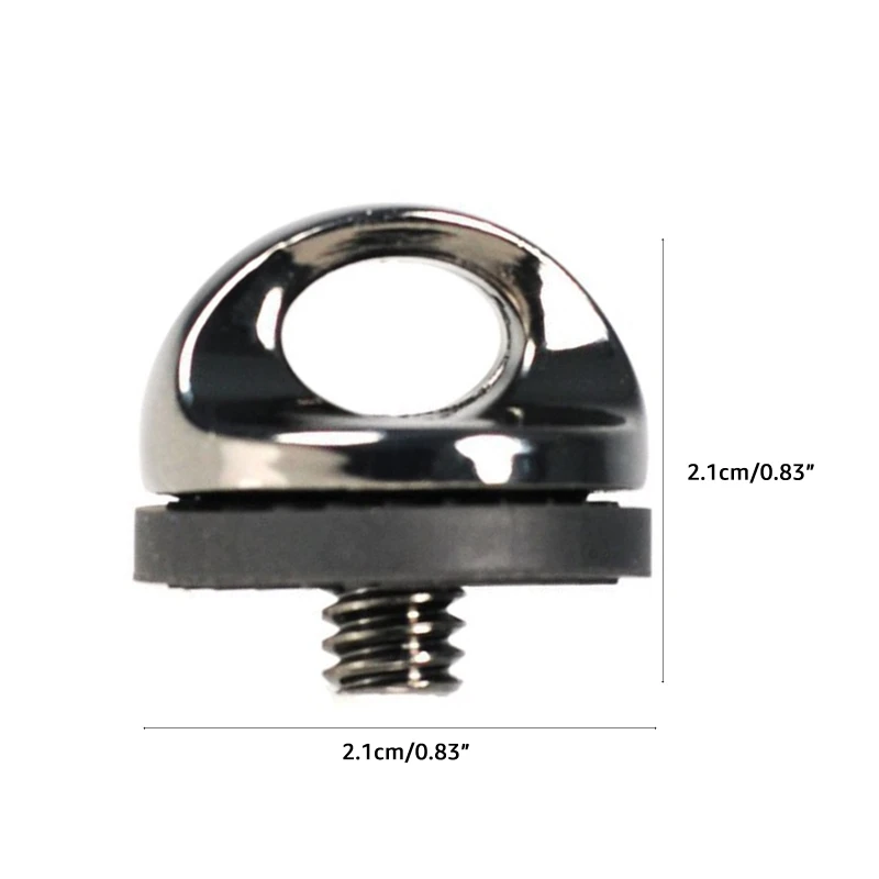 Digital Camera Shoulder Strap Screw 1/4 D-ring Screws Standard 1/4''-20 Metal Tripod Mounting Screw for Quick Release Plate 896C