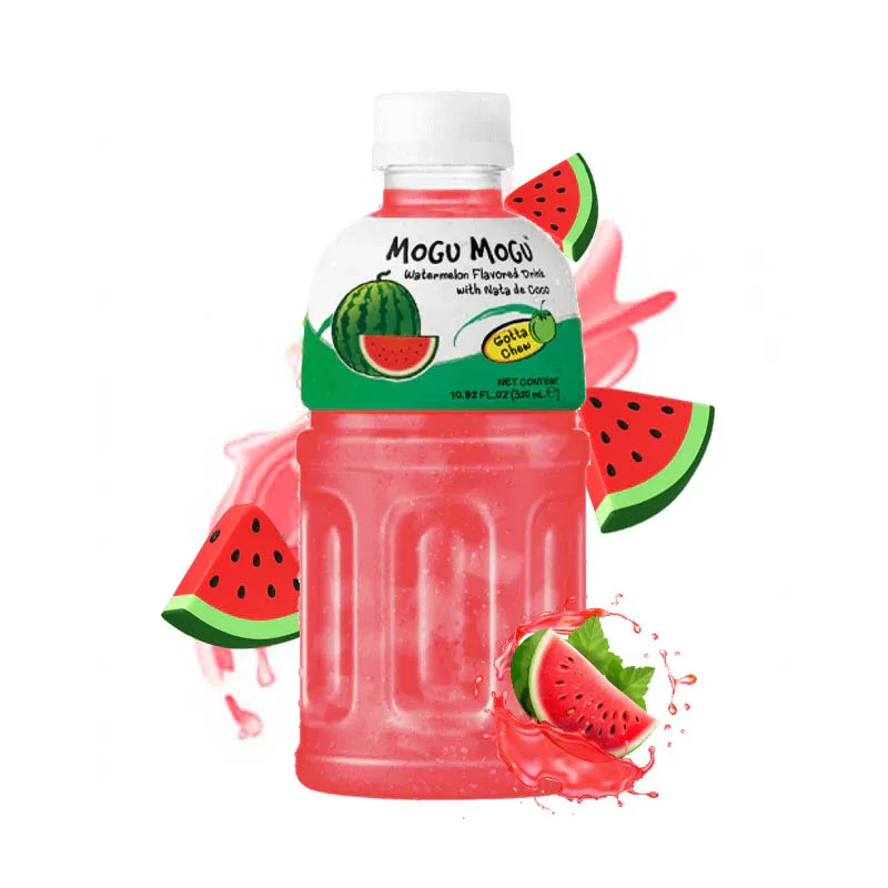 Mogu Mogu - Zumo de Frutas Surtido con Nata de Coco - Hasta 8 Sabores Surtidos - Mogu Mogu - Botella 320 ml