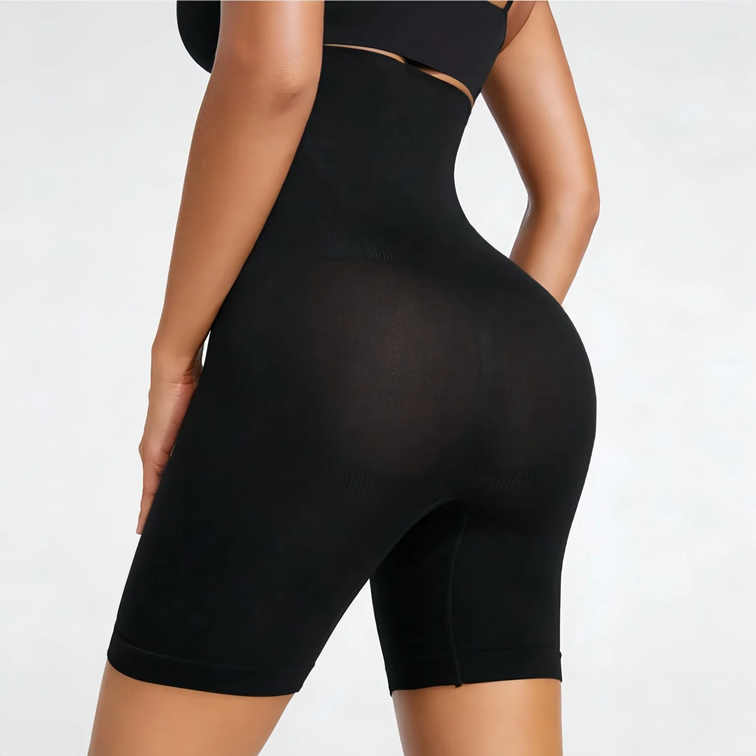 Bragas cortas moldeadoras de cintura alta, pantalones cortos ajustados con Control de barriga y levantamiento de glúteos, ropa interior moldeadora para mujer