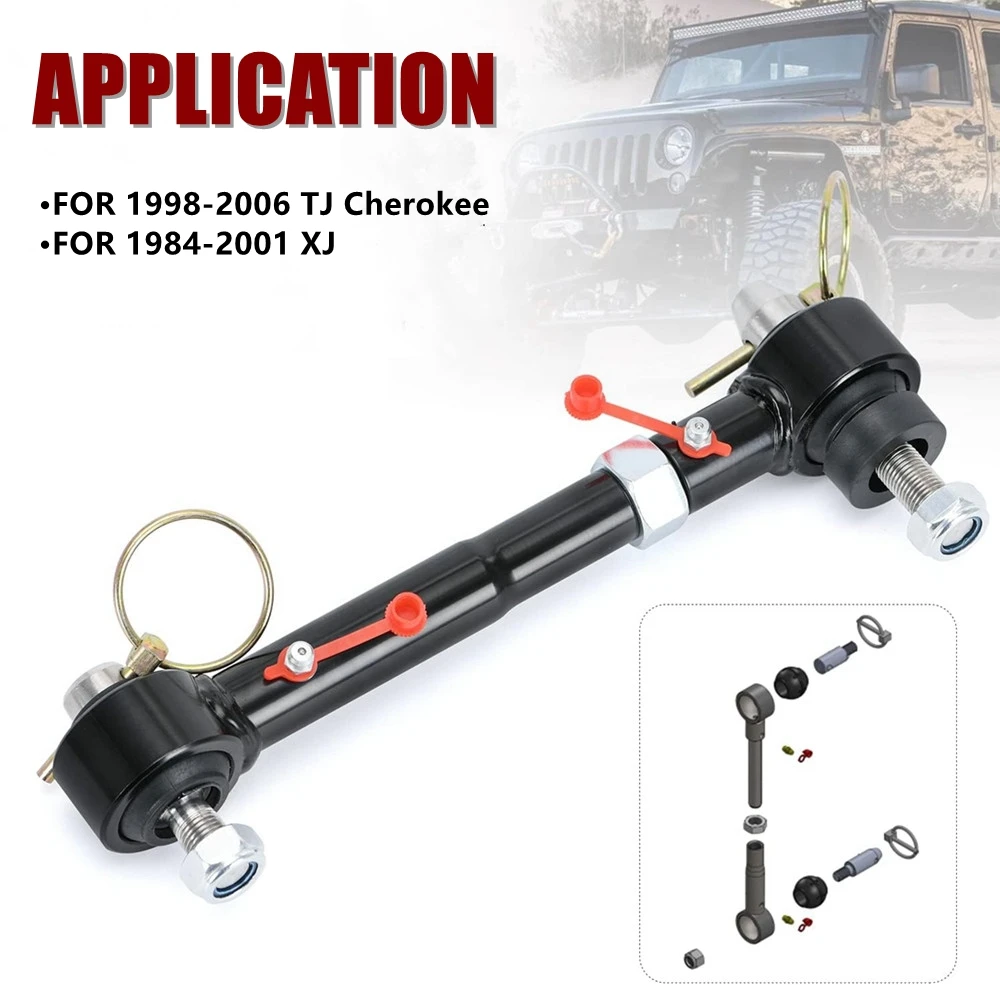 Adjustable Front Sway Bar Links Quicker Disconnects Fit For Wrangler 1998-2006 TJ Cherokee 1984-2001 XJ With 2.5" - 6" Lifts
