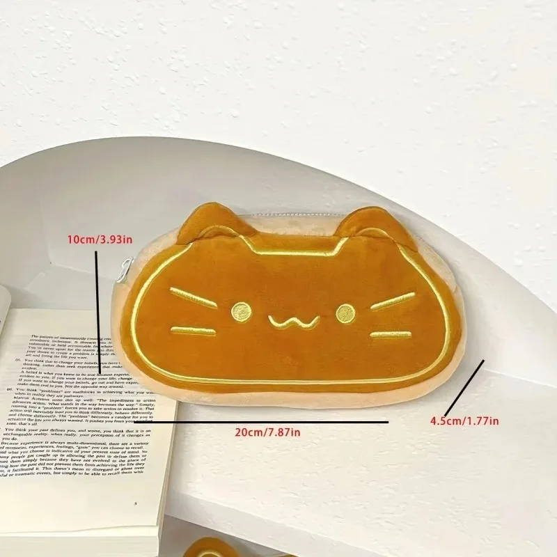 Bolso de mano para estudiante de gato estilo Ins, bonito estuche para lápices de alto valor, papelería, almacenamiento de gran capacidad, bolso pericarp para chica