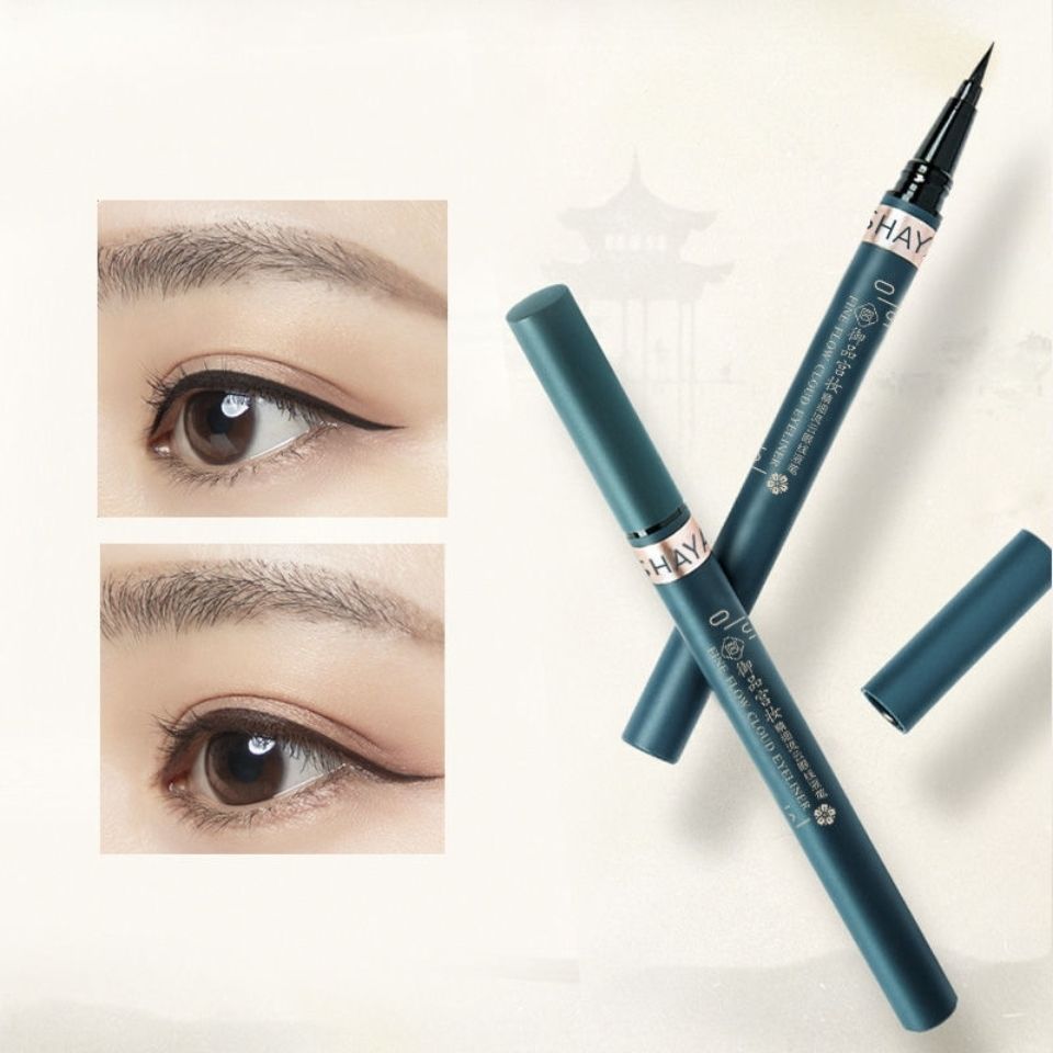 Delineador de ojos duradero resistente al agua, lápiz negro marrón de secado rápido, cosméticos para ojos, delineadores de ojos líquidos mate, maquillaje blanco a prueba de sudor