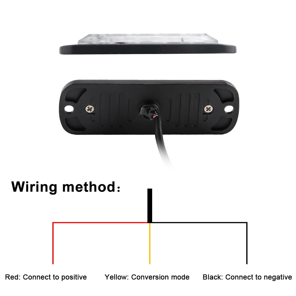 1 Chiếc Đèn Led Nhấp Nháy Cảnh Báo Giá Rẻ Nhấp Nháy Dạng Lưới Tản Nhiệt Tặng Lightbar Xe Tải Xe Đèn Hiệu Đèn Hổ Phách Đèn Giao Thông 12V 24V Ô Tô