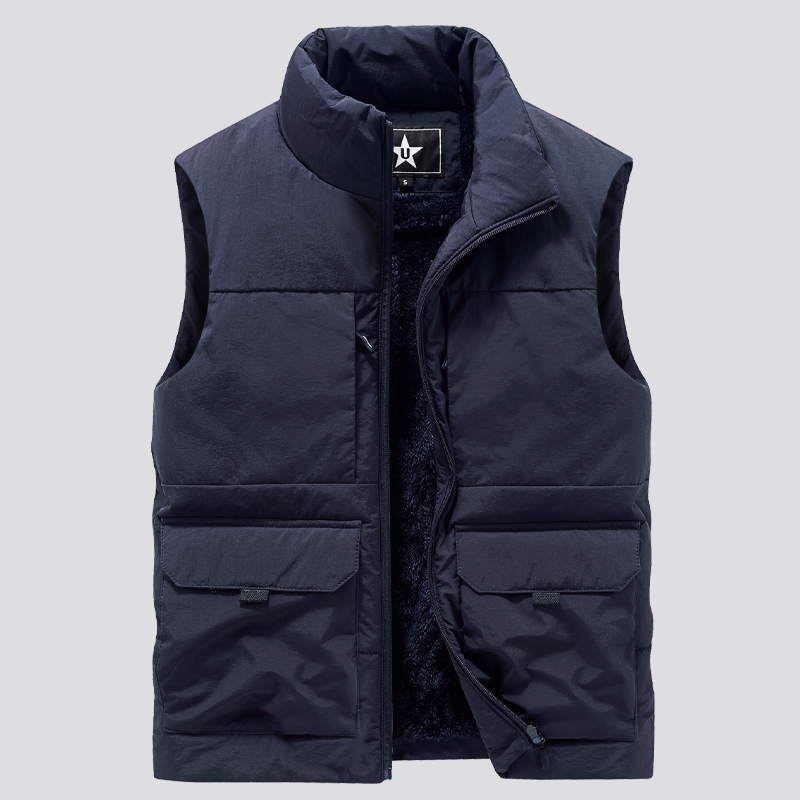 Männer Multi-Pocket Kleidung Winter Weste Jacken Ärmellose Mantel Mode Große Größe 6XL Männlich Warme Weste Fleece Weste männer