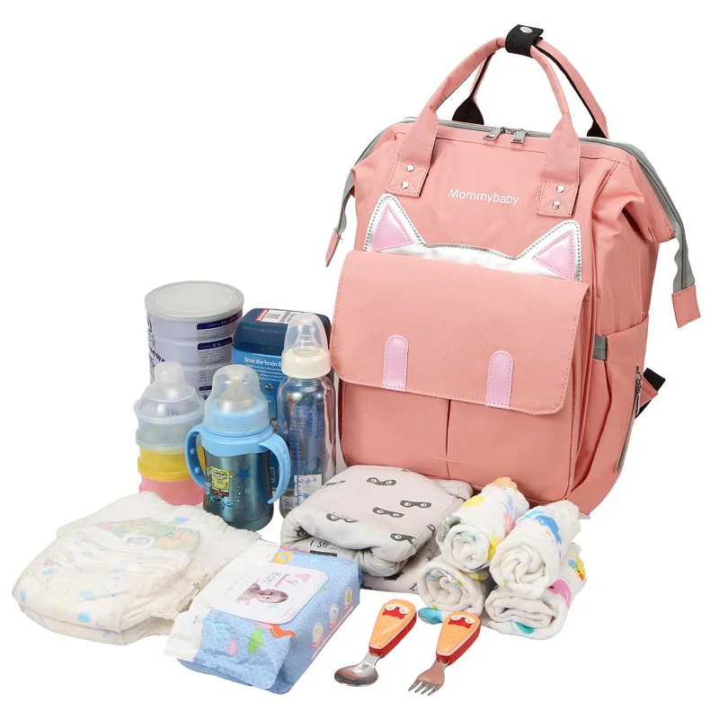 Mochila mãe e bebê, bolsa de estudante, ombro portátil de grande capacidade, bolsa de ombro multifuncional, nova moda