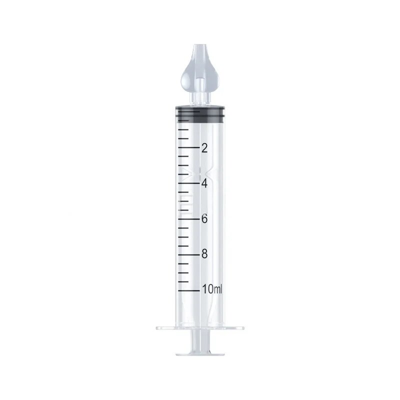 Seringa bebê lavagem nasal crianças infantil lavagem nasal suave não é fácil de estrangulhar nariz enxágue nasal limpador 10ml