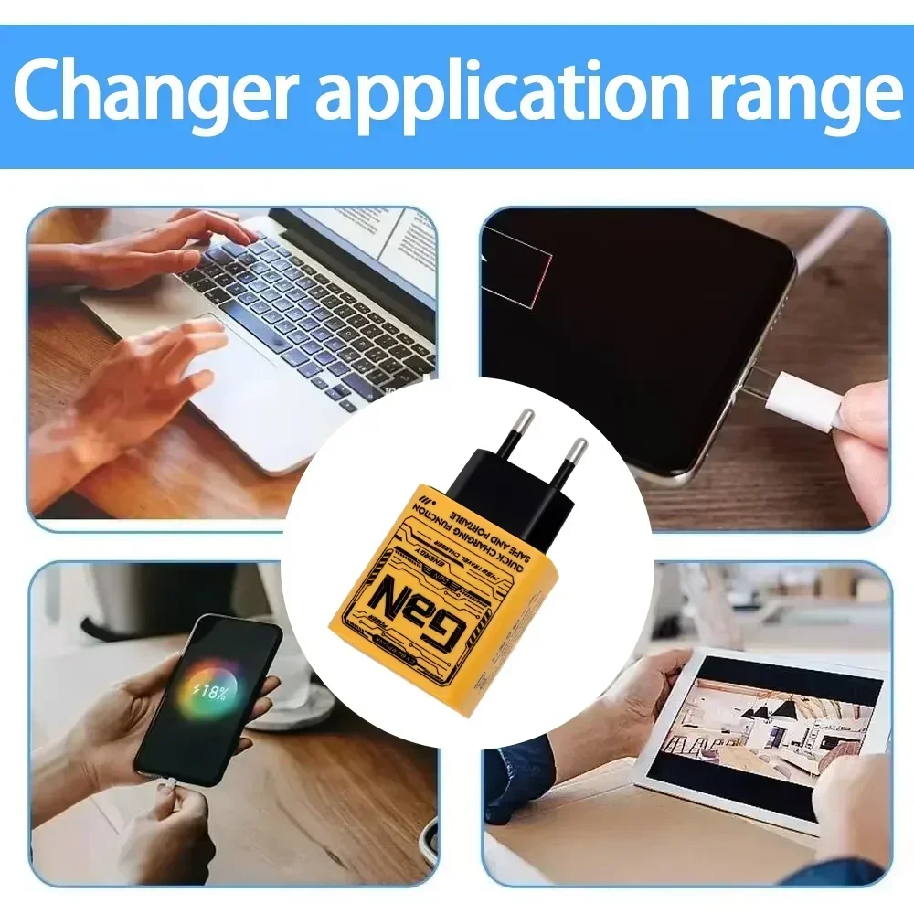 Xiaomi 145W Ultra Fast Charging 3-портовый Pd Usb Type-c Qc 3.0 Super Charge Adapter Eu/us/uk Plug Настенный адаптер для Iphone Samsung