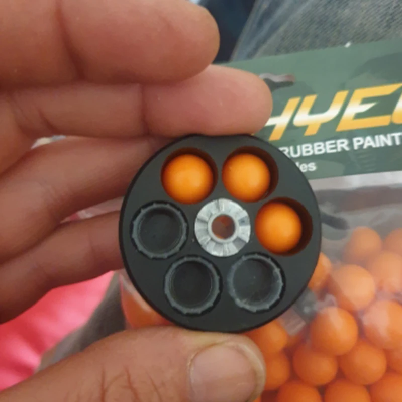 TR50 Paintball Ammo Reusable 0.5cal Rubber Ball Hard Plastic Bullet Projects for Self Defense 50 Rounds
