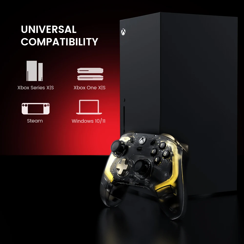 GameSir Kaleid Flux Xbox Controller Gamepad con cable para Xbox Series X, Xbox Series S, consola de juegos Xbox One Joystick de efecto Hall
