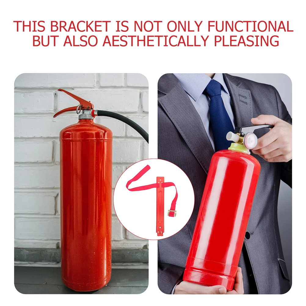Fire Extinguisher Hook 2Pcs Wall Mount Bracket Hanger Iron 3KG 4KG Adjustable Spacesaving Design Easy Installation Fire Safety