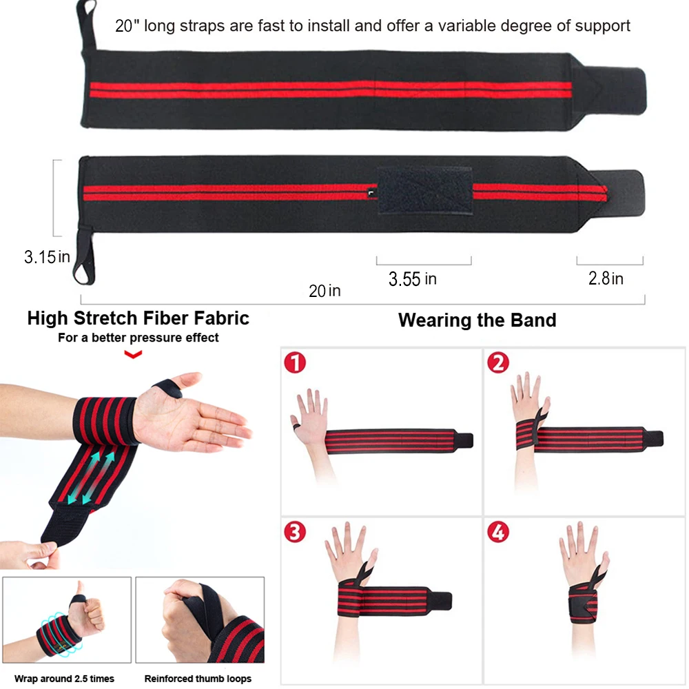 ฟิตเนสข้อมือ Wraps ยกน้ําหนักสายรัดข้อมือ CROSS การฝึกอบรมเบาะ Thumb BRACE STRAP Power Hand Support Bar สายรัดข้อมือ