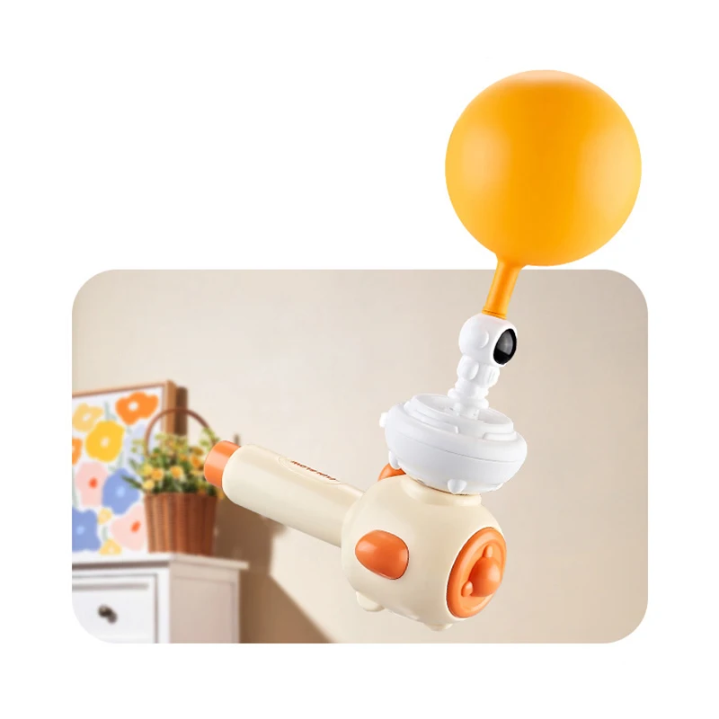 Children's Three in One Breathing Practice Toy Whistling Floating Blowpipe Ball Blowing Balloon Launcher Education Practice Toy