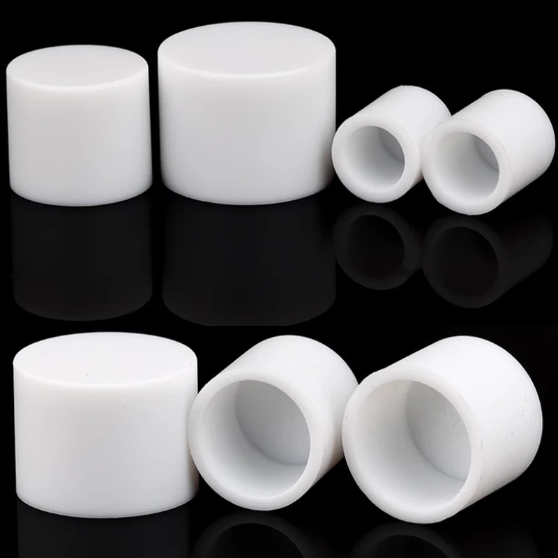 Weiße runde Endkappe aus Silikonkautschuk, Staubdichtung, Endstopper, Schutzabdeckung für Rohr, Rohr, Möbel, Pads, 3 mm–68,5 mm