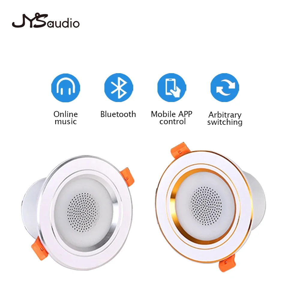 Mini Thông Minh Âm Nhạc Đèn LED Nổi Ốp Trần Hiện Đại Ứng Dụng Điều Khiển Phòng Ngủ Nhà Bếp Chiếu Sáng Âm Thanh Đèn LED Âm Trần Downlight Bluetooth-Tương Thích Âm Nhạc Đèn