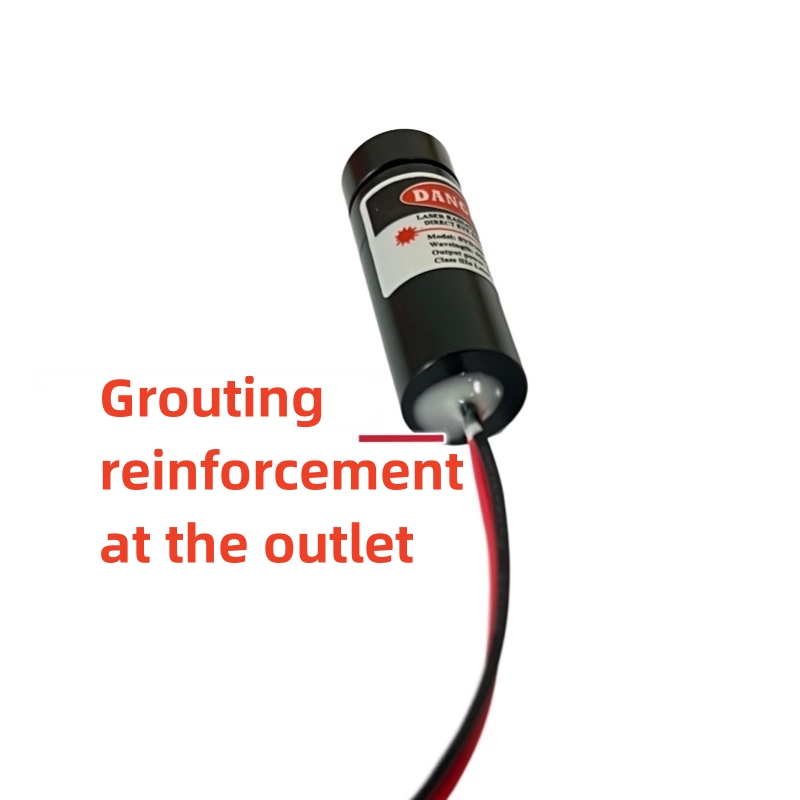 工業用レーザーモジュール,赤色光レーザーヘッド,ストレートラインクロス,ポイント形状,調整可能な焦点,24v,12mm, 650nm