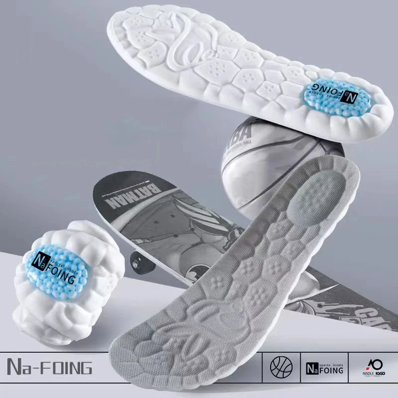 1 par de palmilhas esportivas premium para sapatos, amortecimento macio e respirável com absorção de choque para homens e mulheres ideais, almofadas de cuidados com os pés