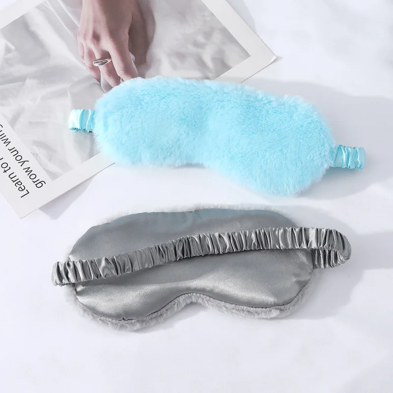 Máscara para dormir con los ojos vendados para dormir, máscaras suaves de felpa para los ojos, cubierta para los ojos con nube de amor, máscara de felpa, parche para el ojo, cubierta para los ojos para la salud y la siesta