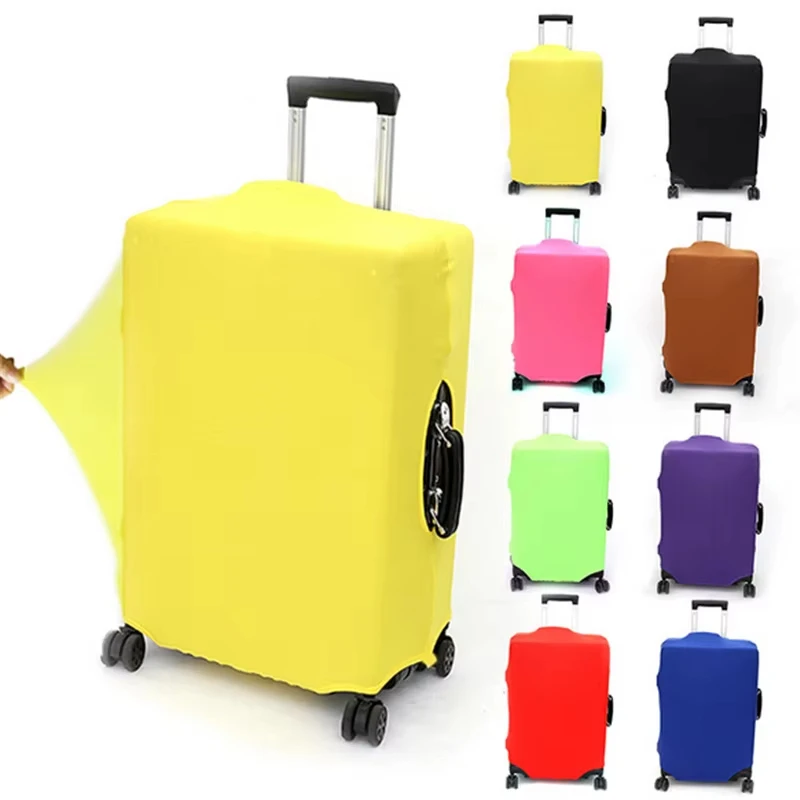 Capa protetora para mala de viagem, carrinho, bagagem de viagem, capa protetora contra poeira, acessórios de viagem, organizador de embalagem, multicolorido