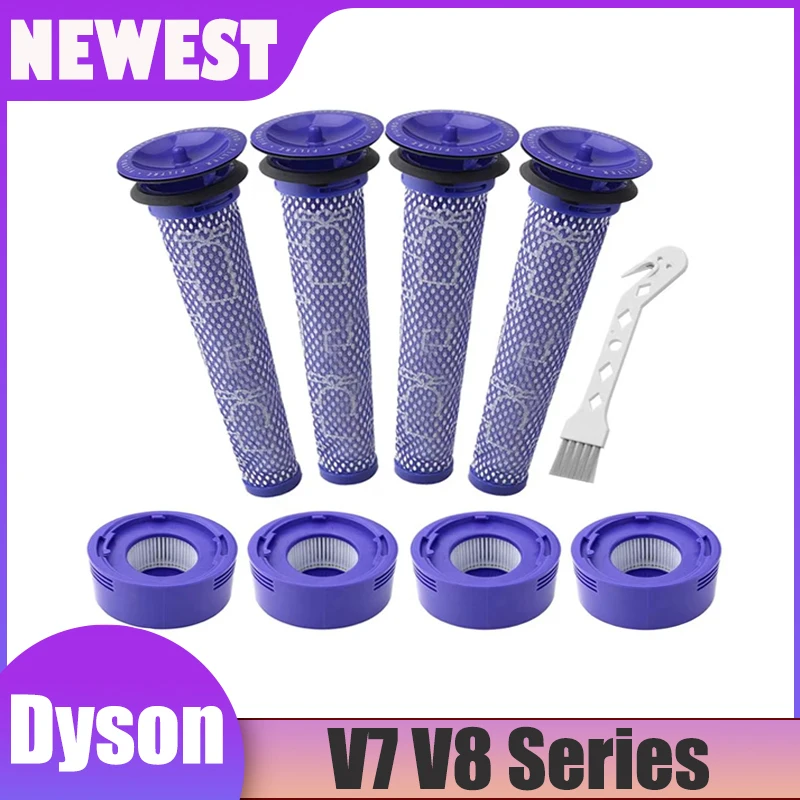 Ajuste para filtro V7 V8 para Dyson V7 V8 Animal V7 V8 Fluffy Origin V7 V8 Absolute V7 Pro Trigger SV10 aspiradora de palo inalámbrico