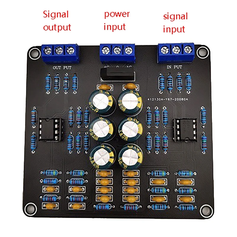 Hifi Preamplifier Board เครื่องขยายเสียงไฮไฟอุปกรณ์เสริมเครื่องขยายเสียง Preamp Tuning Board แผงด้านหน้า