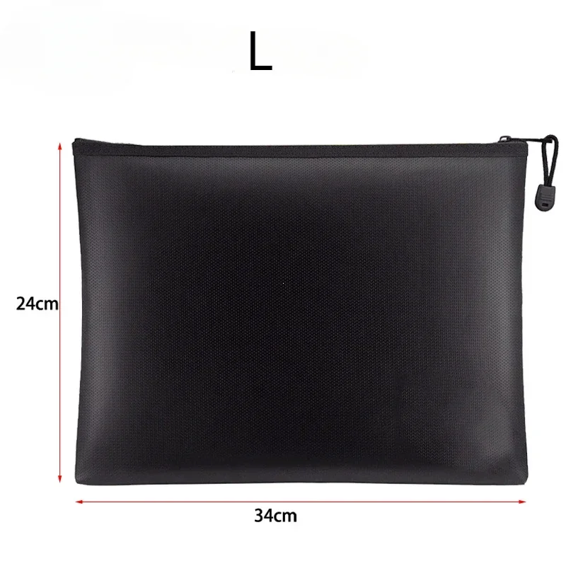 Fireproof Waterproof Document Envelope File Folder Cash Pouch Portable Fireproof Money Bag Safe Bag for Home Office S/M/L