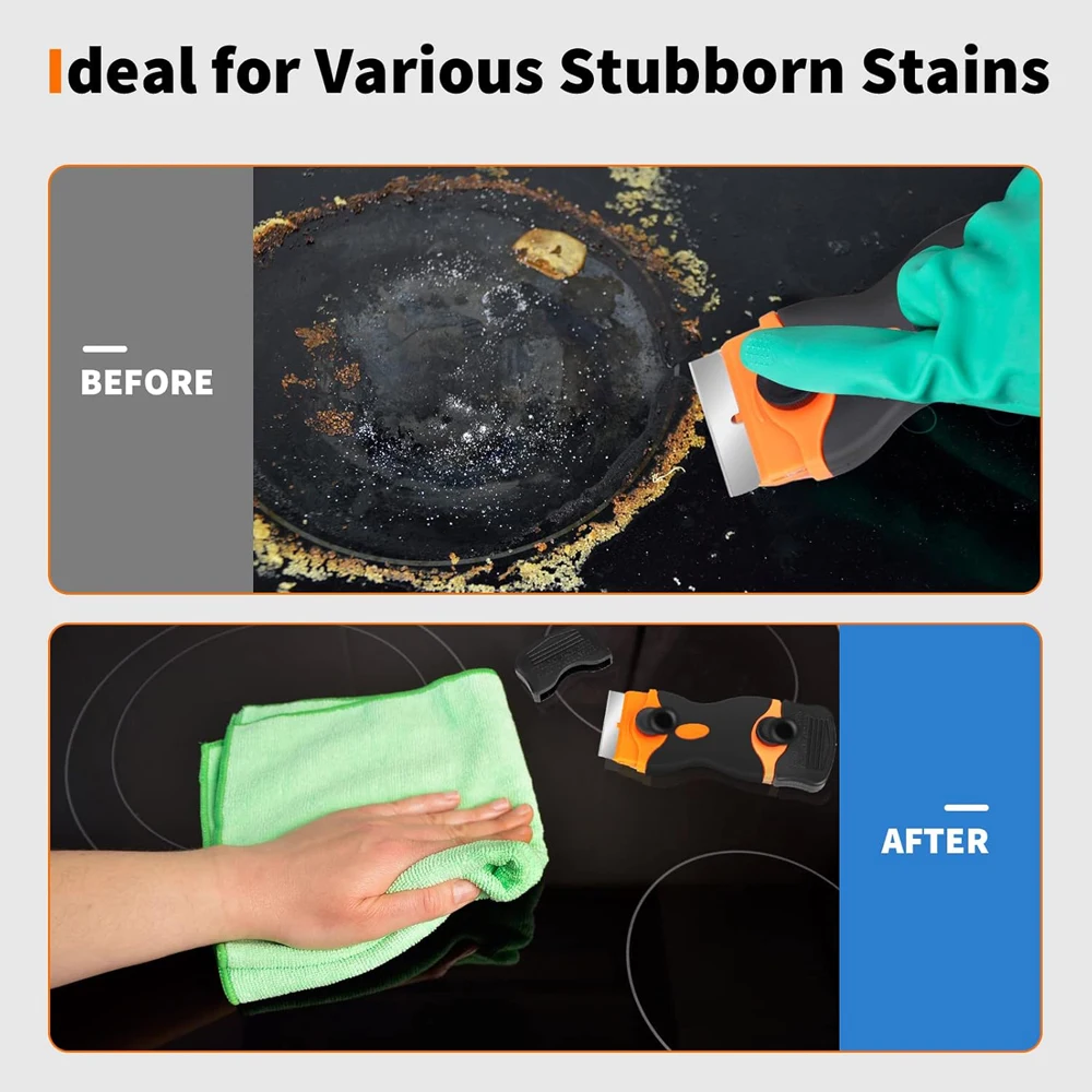 มีดโกนใบมีด Scraper Double Edge มีดโกน Scraper Remover เครื่องมือมีดโกนใบมีดสําหรับป้ายสติกเกอร์สติ๊กเกอร์กําจัด Tint ไวนิล