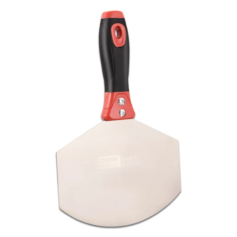 1PC สแตนเลสสตีลสีพลาสเตอร์พลั่ว Putty Knife Scraper Blade สี Feeder บรรจุไม้พายเครื่องมือก่อสร้าง