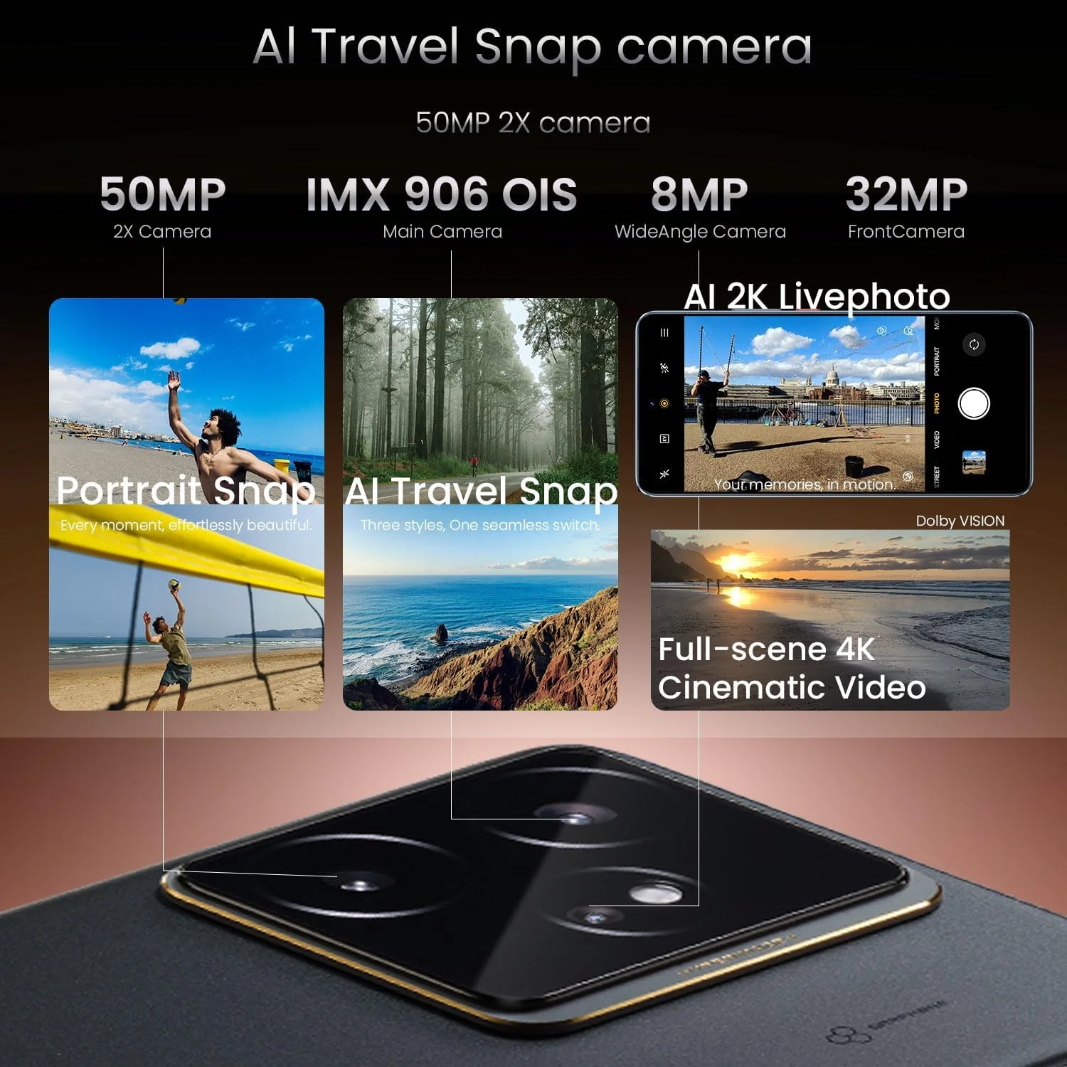 Wereldwijde versie realme GT 7 5G AI Smartphone MTK Dimensity 9400e 6000nits Pro-Esports Display 7000 mAh Batterij 120W Ultra Charge
