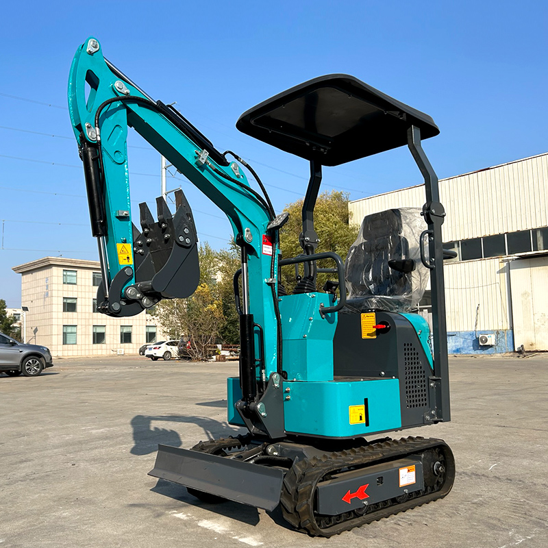 New Customized 1.5 Ton operating weight mini digger mini crawler excavator earth-moving machinery for sale with cabin