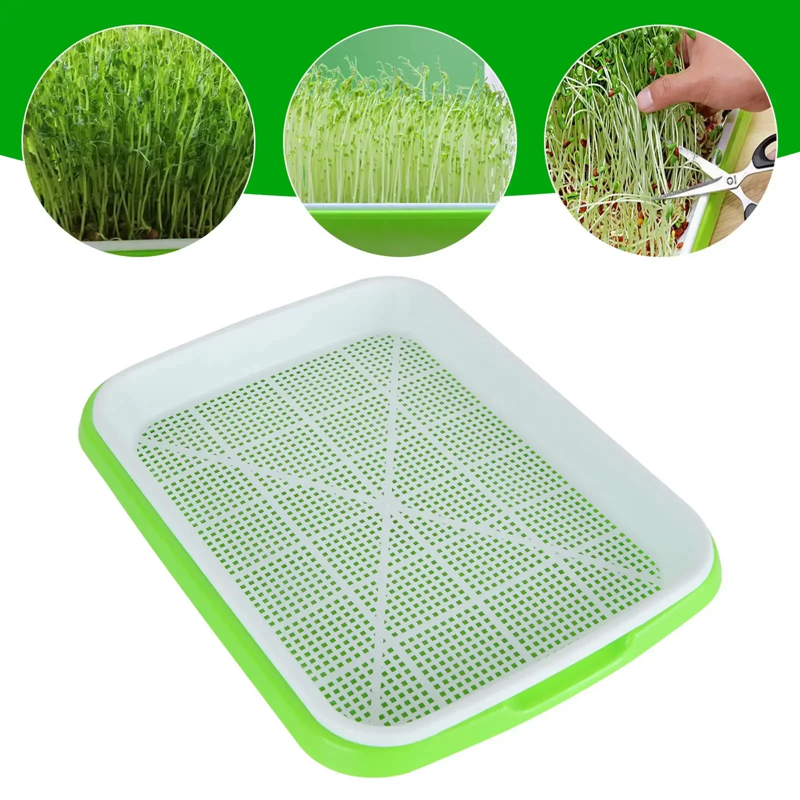 Hydroponic Germination Tray/Microgreens Germination Tray for Hydroponic Systems Sprout Horticulture Tray Garden Nursery Vase
