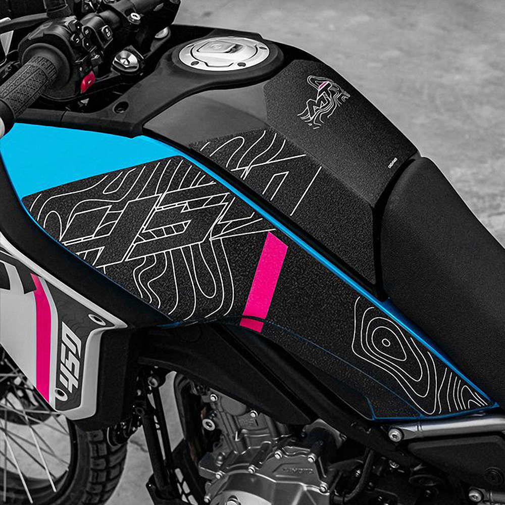 Para CFMOTO 450MT almohadilla de tanque cubiertas de combustible pegatinas protectoras accesorios de motocicleta calcomanías reflectantes CF MOTO MOTOS MT450 MT 450 2024