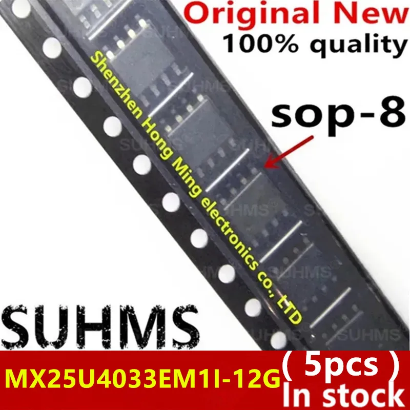 (5 Stück) Neue MX25U4033EM1I-12G 25U4033EM1I-12G MX 25U4033E M1I-12G sop bga