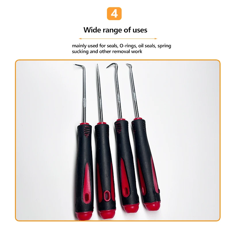 Conjunto de chaves de fenda para vedação de óleo de veículo automotivo, extrator de junta de vedação de anel o, ferramentas de reparo de vedação, 16cm, 4 peças