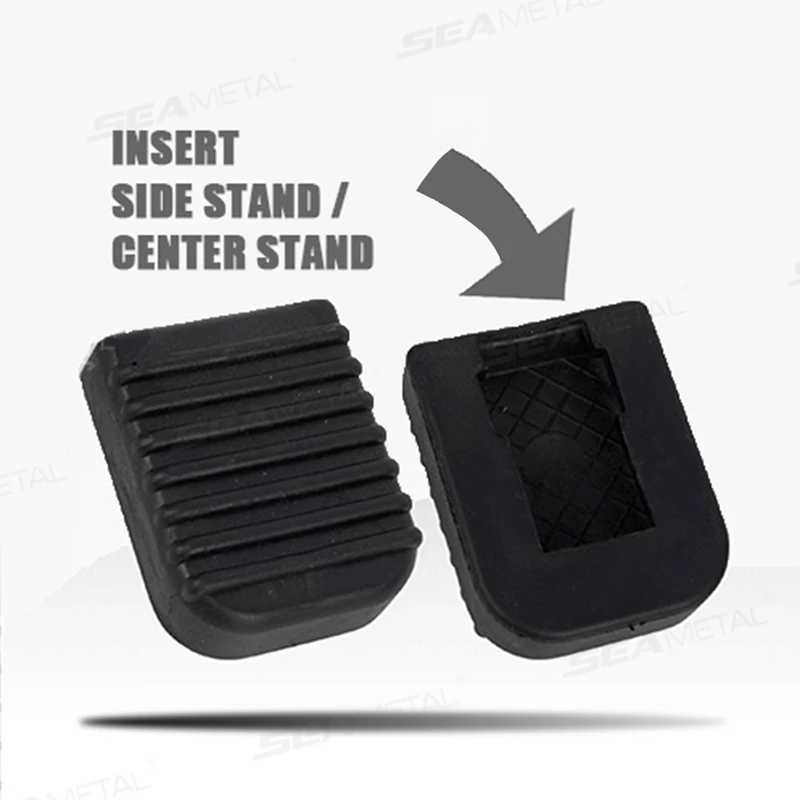 Blalon motocicleta suporte almofada kickstand placa de suporte de borracha estacionamento ao ar livre moto pé suporte lateral base kickstand titular almofada