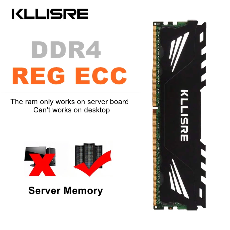 Memória ECC DDR4 usada 8GB 16GB 32GB Memória de servidor 2133 2400 2666MHz REG ECC Ram