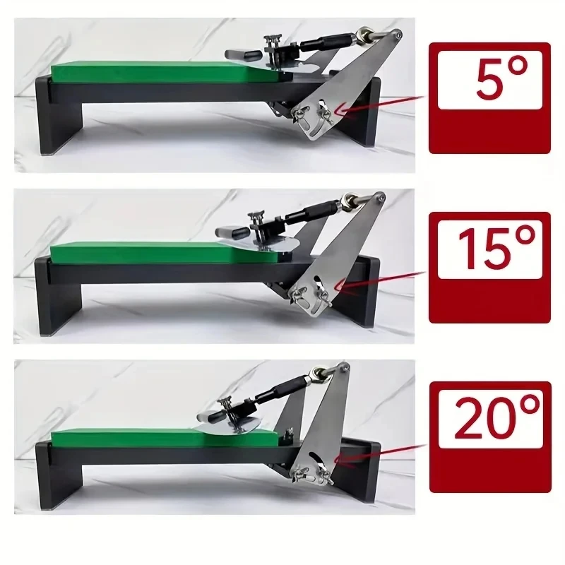 One Set Professional Fixed Angle Sharpener Knife Sharpening Frame Whetstone Grinder Sharpening Tools For Scissors Planer Chisel