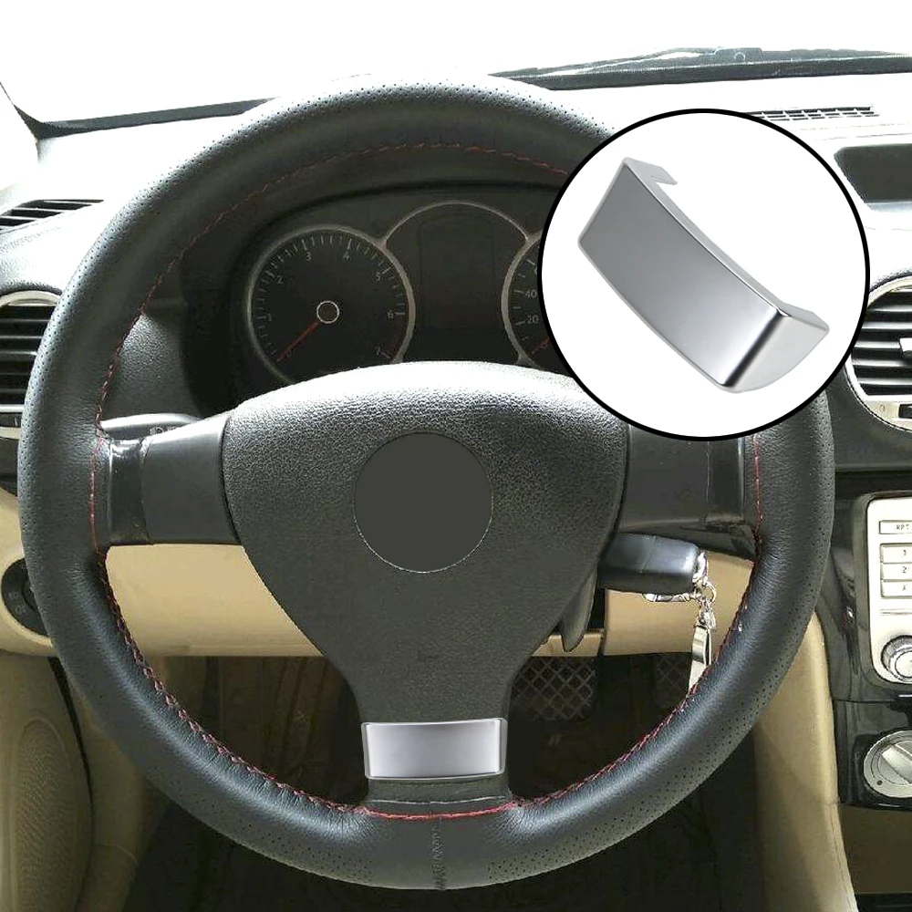 Einsatz verkleidung Chrom Emblem Auto Lenkrad verkleidung Pailletten abdeckung passend für vw golf mk5 plus 5 gti passat b6 3c eos jetta