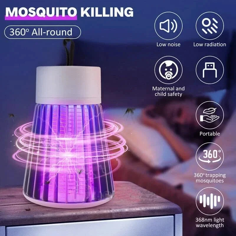 Trampa de carga Usb Uv para mosquitos para interiores y exteriores, enchufe del Tesoro de carga para viajes y acampada, se puede llevar, 1 ud.