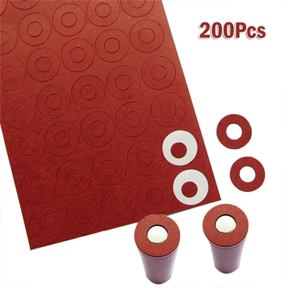 200 stücke Batterie Isolator Isolierung Ring Klebstoff Karton Papier Für 18650 Batterie Isolierung Dichtung Papier Isolierte Pads