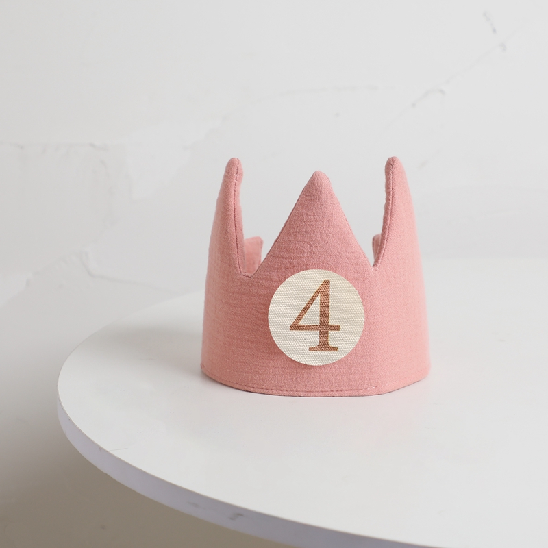 Conjunto de sombrero para fiesta de cumpleaños de bebé, diadema con corona, varita mágica, pancarta de juguete, pastel de cumpleaños para niños, accesorios de fotografía para fiesta, regalos de 1 a 6 años