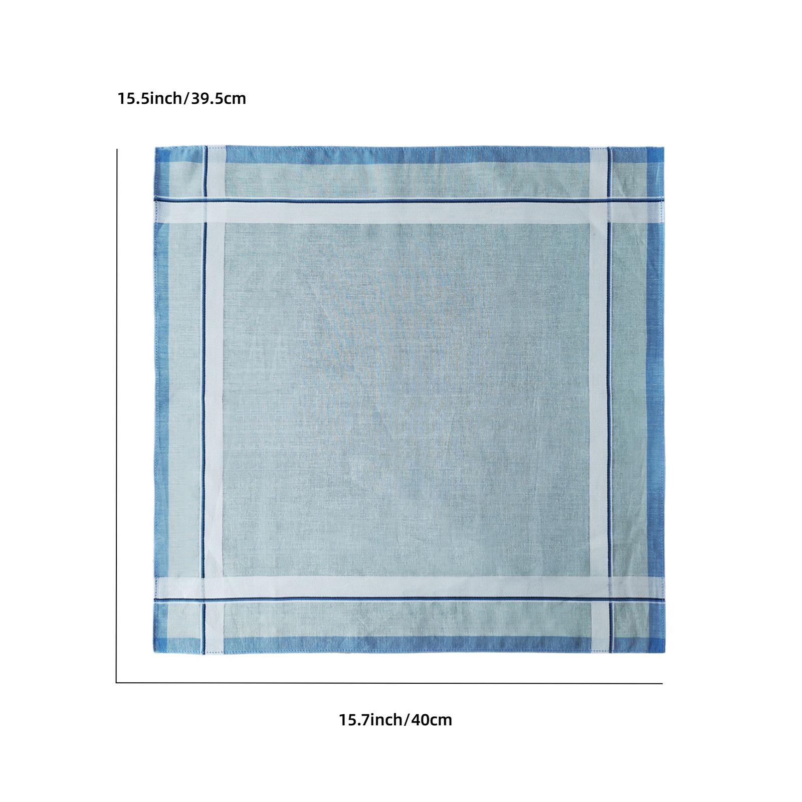 メンズスクエアポケットハンカチ、フォーマルハンカチ、コットン、紳士、6個