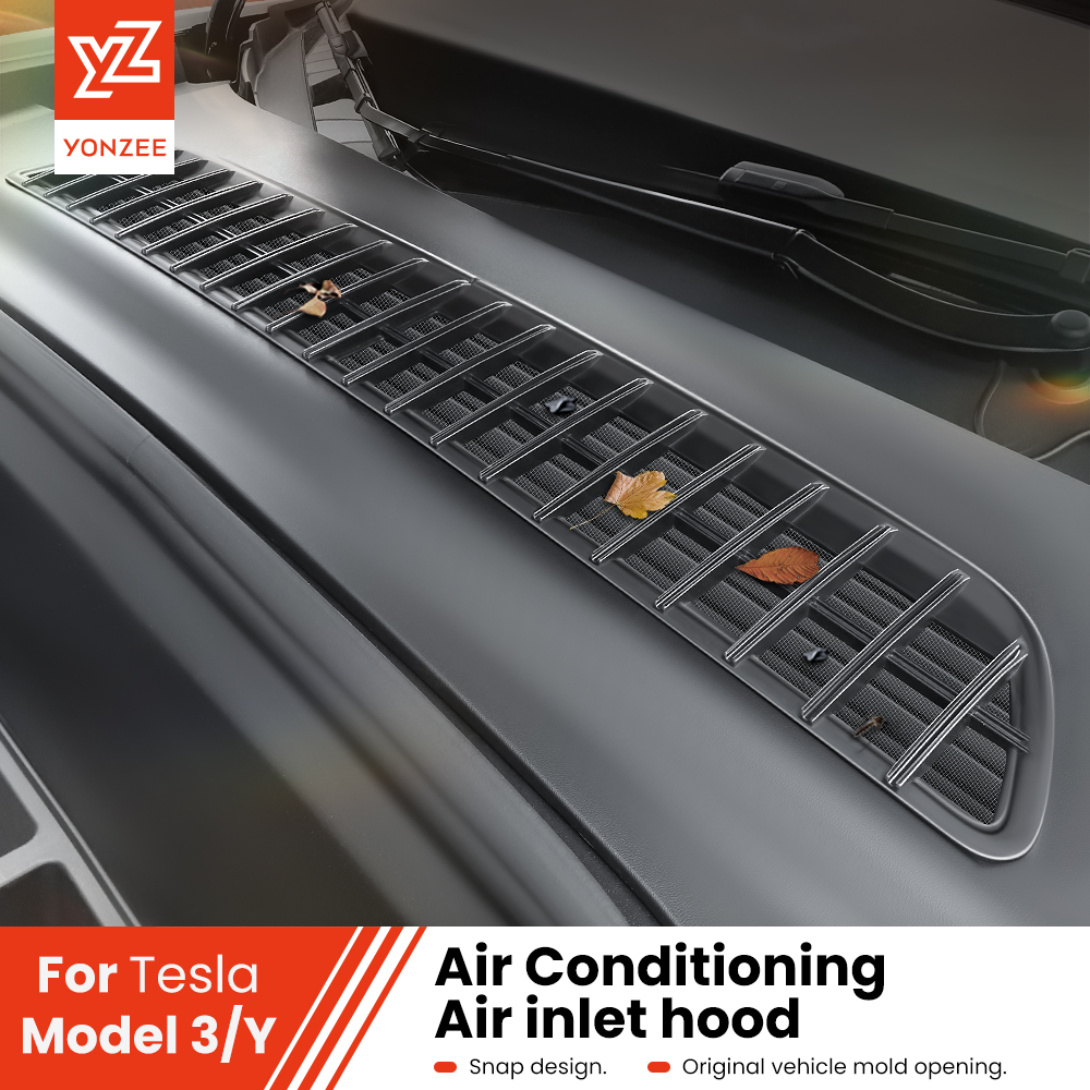Защитная крышка воздухозаборника YZ для Tesla Model Y Juniper Highland Model 3, защита от насекомых и обростания, передняя крышка кондиционера