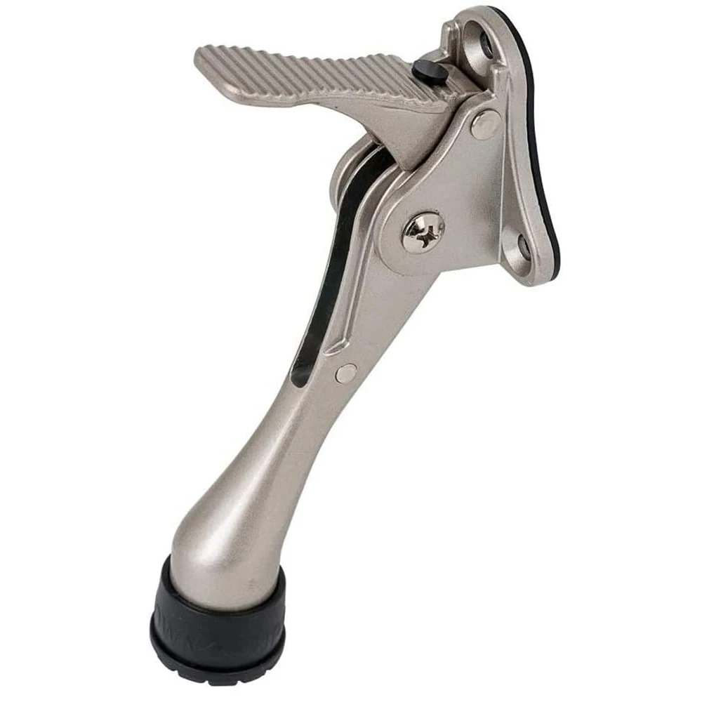 Rolha de porta resistente mudo liga de zinco batentes de porta com ponta de borracha antiderrapante protetor de parede escondido ferragem