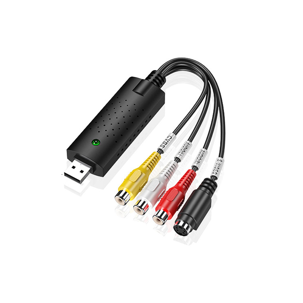 Карта захвата видео USB Easy Cap VHS VCR Mini DV Hi8 DVD в цифровой преобразователь RCA/S-видео в USB 2.0 Захват аудио-видео записей
