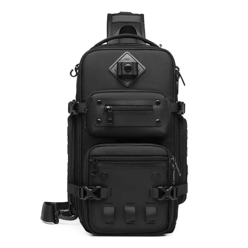 Bolsa de peito masculina ao ar livre tático um ombro crossbody saco de alta capacidade à prova dwaterproof água saco de esportes para homem bolsa de ombro