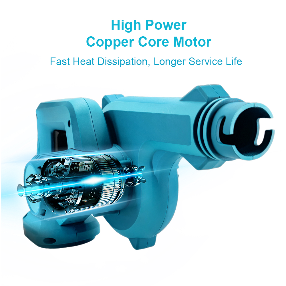 2 in 1 21V ไร้สายเครื่องเป่าลมไฟฟ้า & ดูด Leaf คอมพิวเตอร์ฝุ่น Collector เครื่องมือสําหรับ Makita 18V แบตเตอรี่