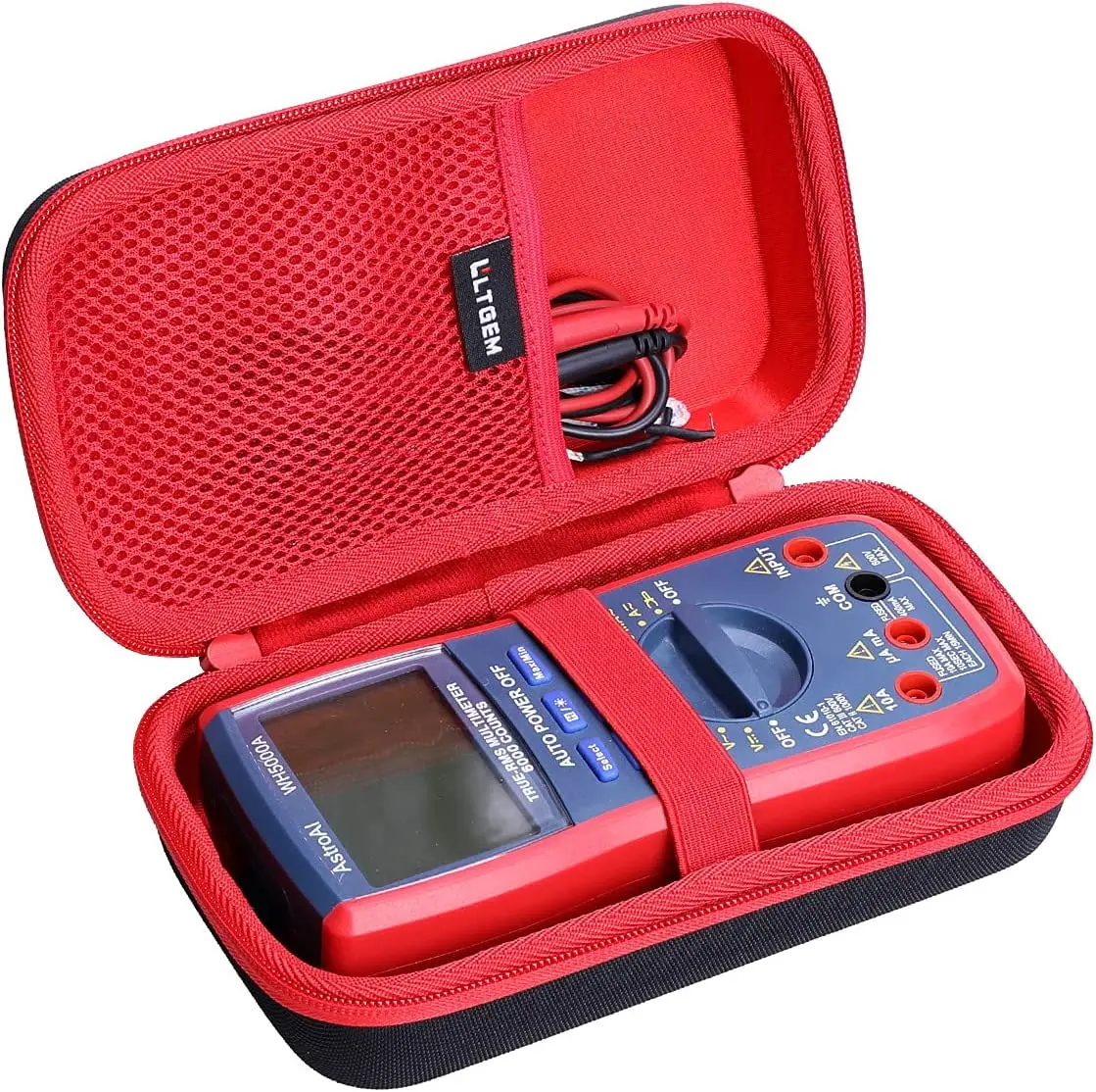 Estuche rígido LTGEM EVA para multímetro digital AstroAI, medidor de voltios TRMS de 6000 recuentos, rango automático manual; Medida el probador de voltaje