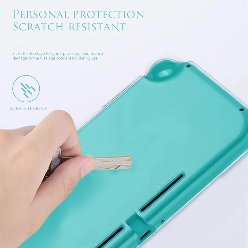 DATA FROG Nintendo Switch Lite Game Console Capa completa Capa de cristal Antiderrapante Acessórios de proteção NS